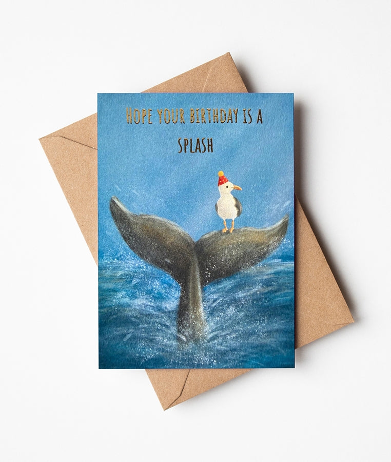 Seagull Splash Birthday Card