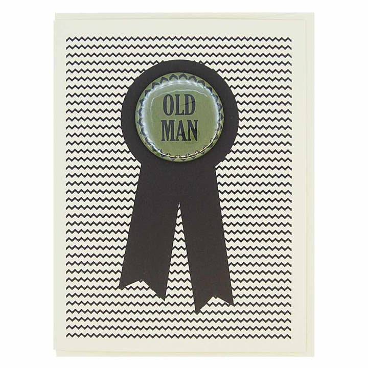 Old Man Birthday Card