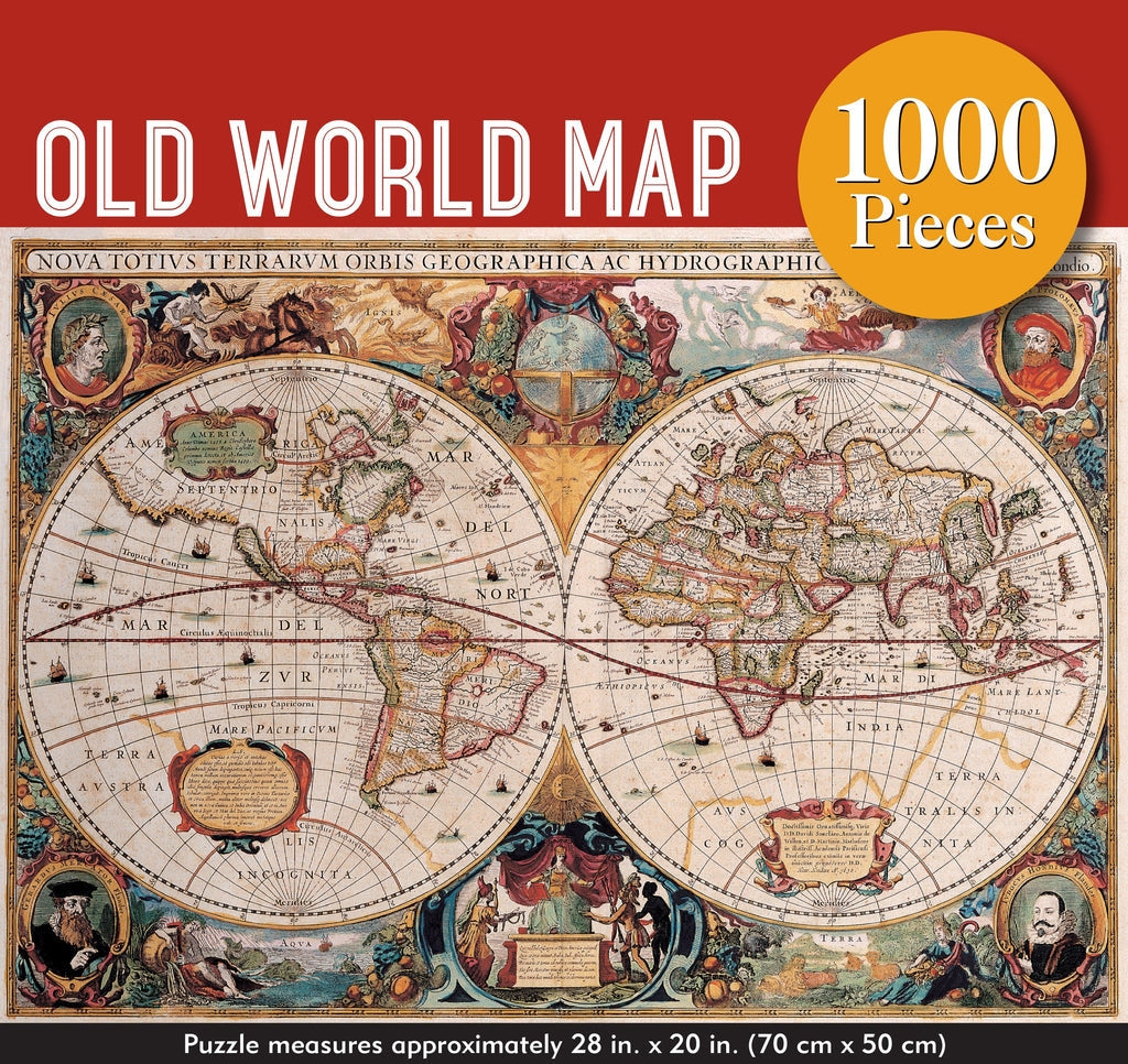 Peter Pauper 1000 Piece Puzzle | Old World Map