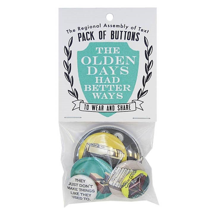 Regional Assembly Of Text Button Pack | The Olden Days