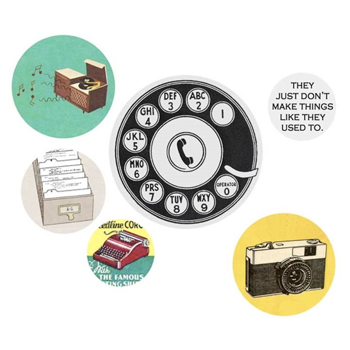 Regional Assembly Of Text Button Pack | The Olden Days