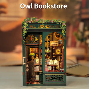 DIY Miniature Book Nook Kit | Owl Bookstore