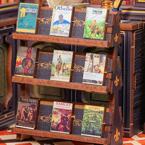 DIY Miniature Book Nook Kit | Owl Bookstore