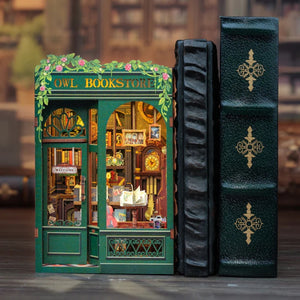 DIY Miniature Book Nook Kit | Owl Bookstore