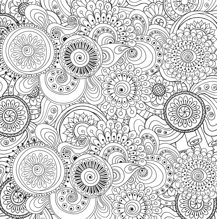 Peaceful Paisleys Colouring Book