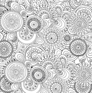 Peaceful Paisleys Colouring Book