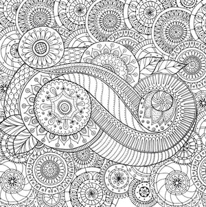 Peaceful Paisleys Colouring Book