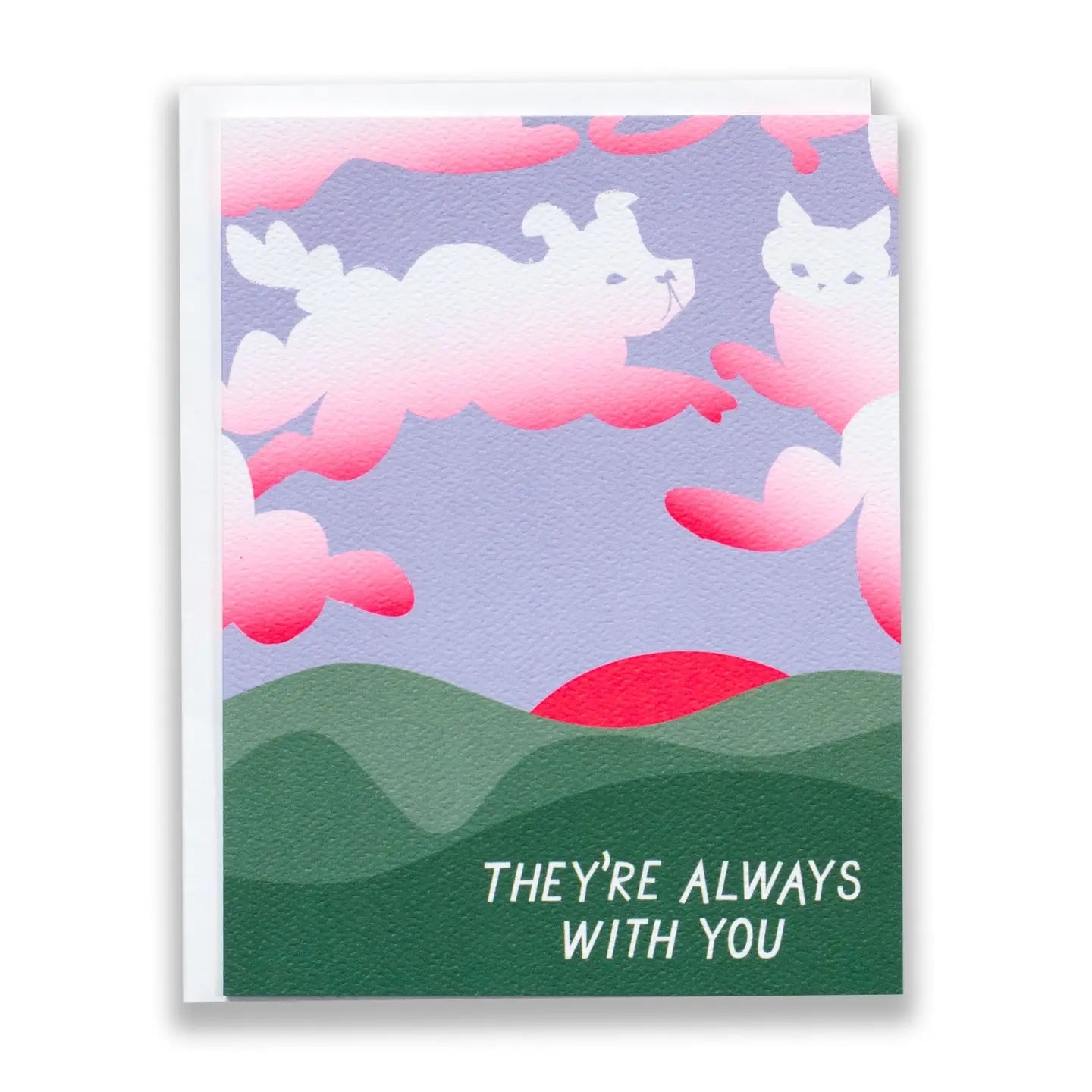 Clouds Pet Sympathy Card