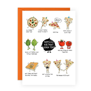 Pizza Birthday Puns Birthday Card