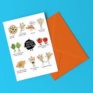 Pizza Birthday Puns Birthday Card