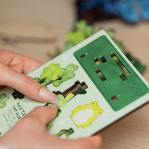 Dapple & Dot Pop Out Card | Please Be Nice To Me Frog