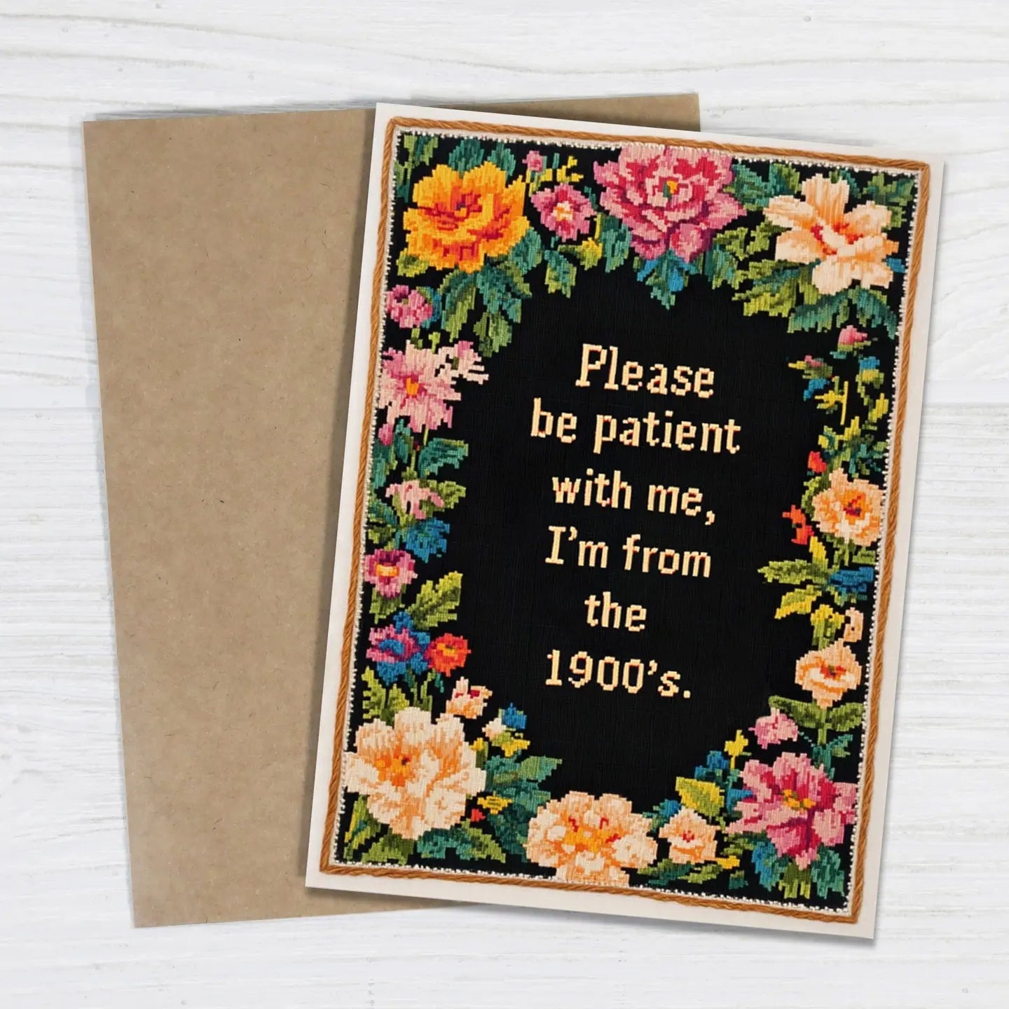 Be Patient With Me Blank Humour Card