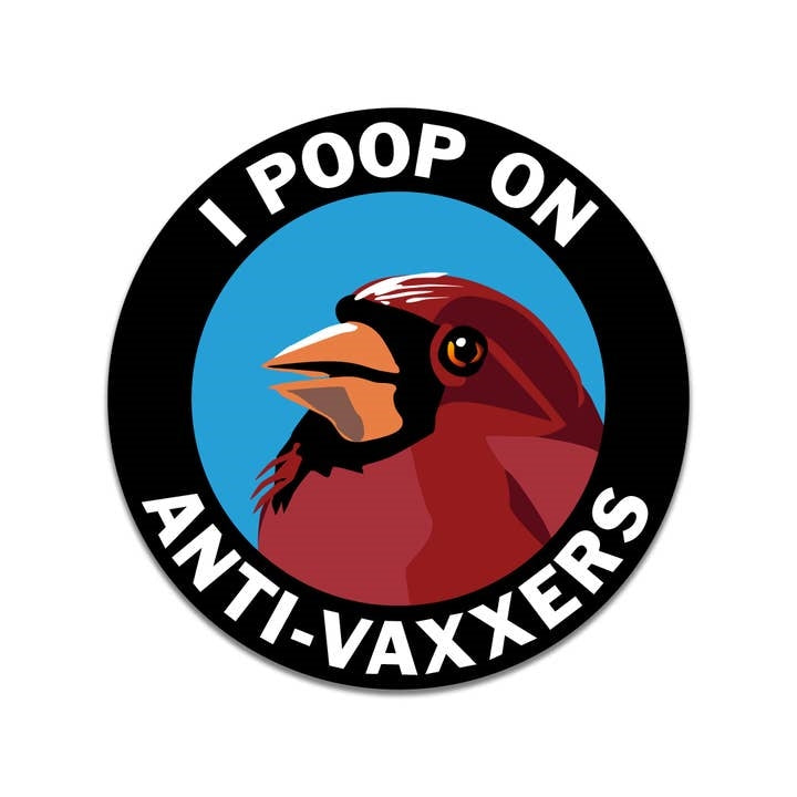 Poop On Anti-Vaxxers Sticker