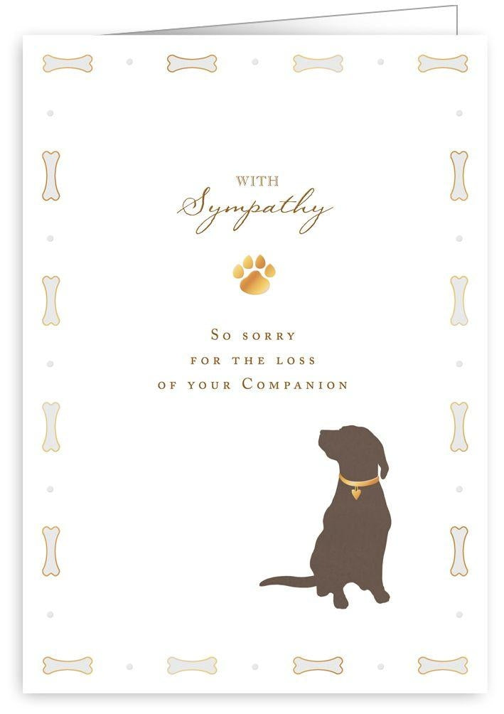 Loss Of Your Companion Pet Sympathy Card
