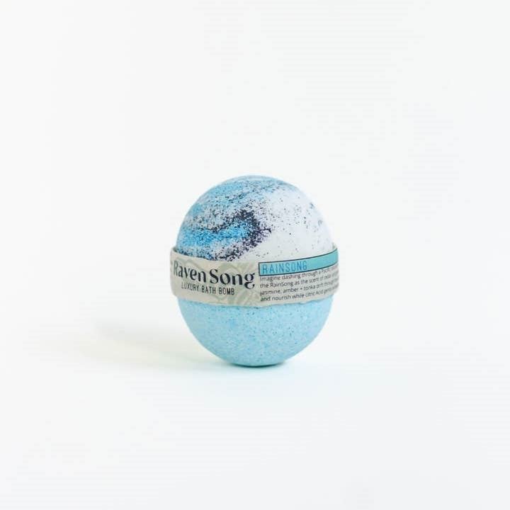Ravensong Rainsong Bath Bomb | Sea Salt & Agave & Vetiver