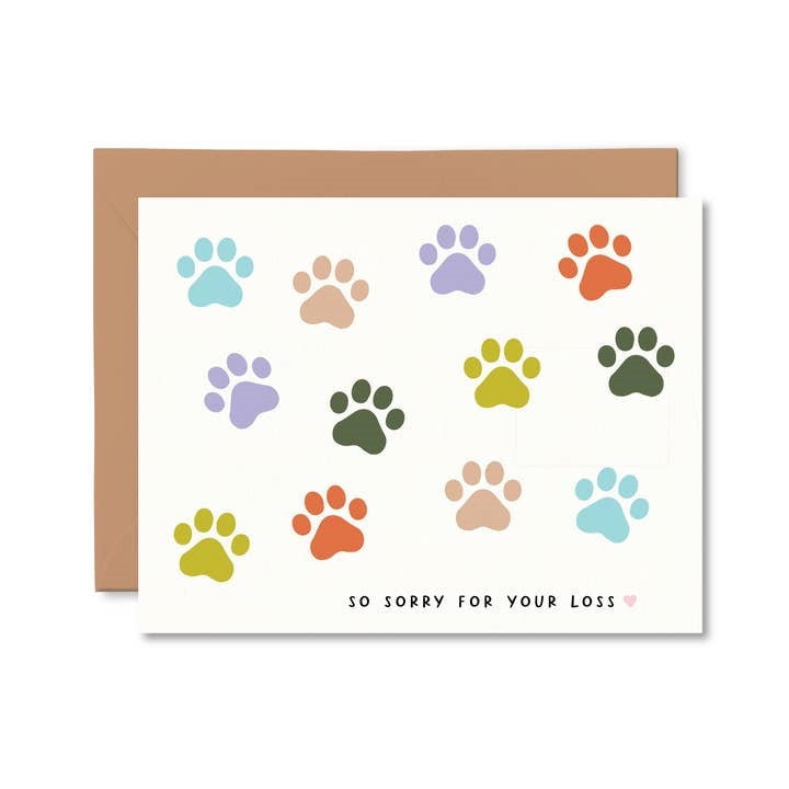 Sorry For Your Loss Pet Sympathy Card