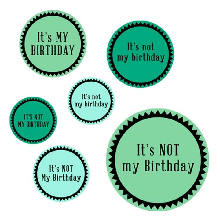 Regional Assembly Of Text Button Pack | It's Someone's Birthday