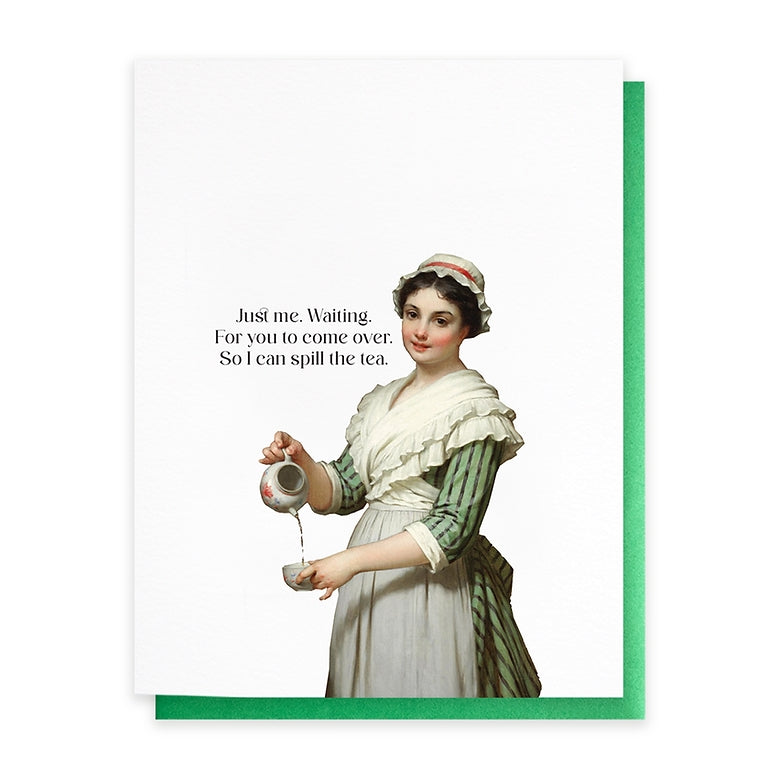 Spilling The Tea Blank Art Card