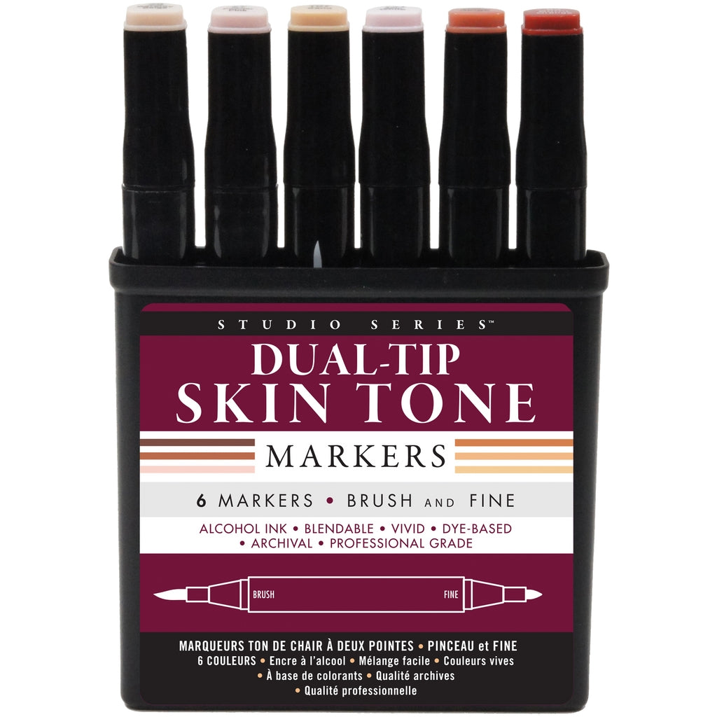 Skin Tone Dual-Tip Marker Set