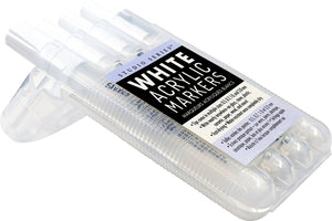 White Acrylic Markers Set