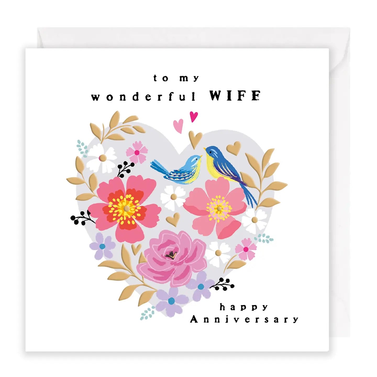 Wonderful Wife Anniversary Card