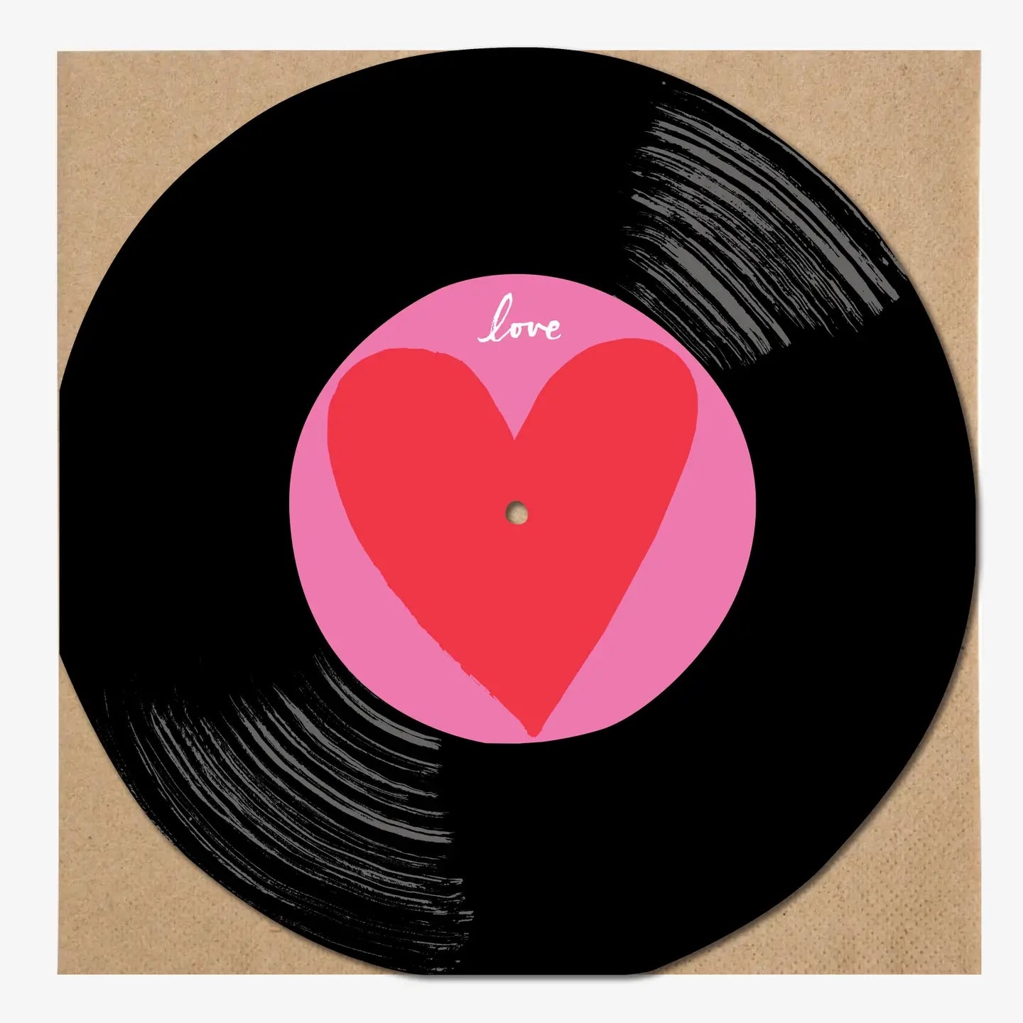 Love Heart Vinyl Card