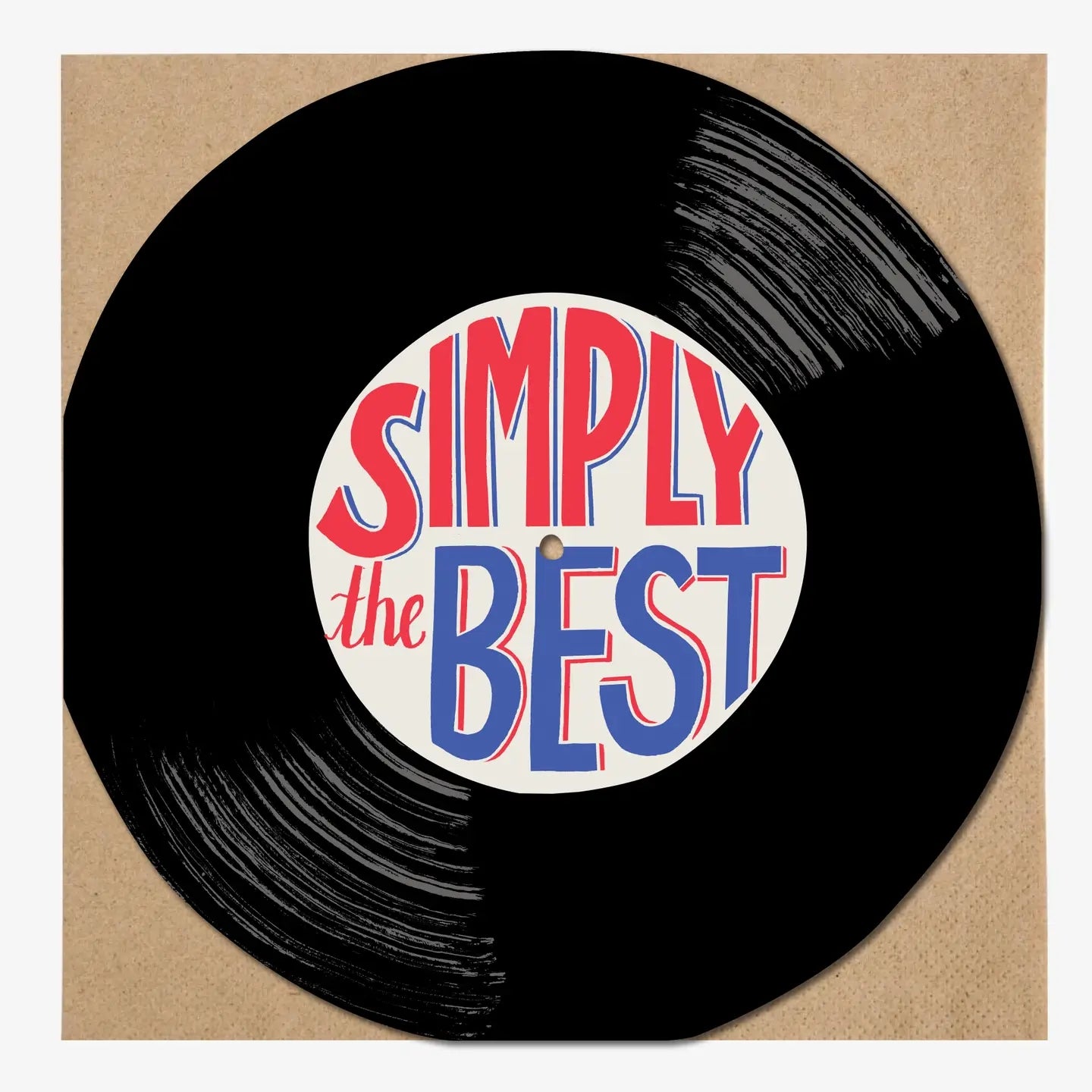 Simply The Best Vinyl Card