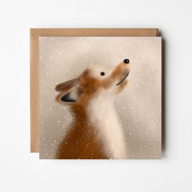 Woodland Fox Blank Art Card