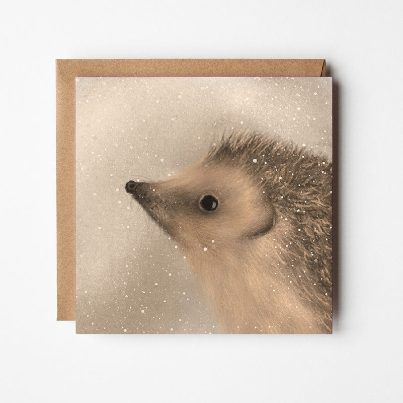 Woodland Hedgehog Blank Art Card
