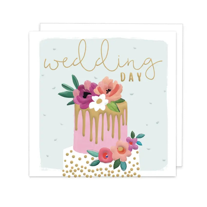 Confetti Cake Wedding Card