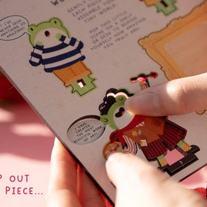 Dapple & Dot Wooden Pop Out Card | Work Of Art Frogs