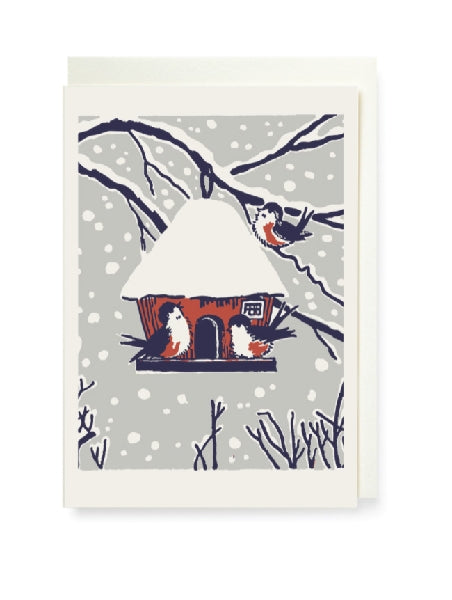 Winter Birds Blank Art Card