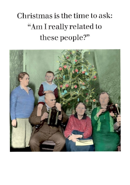 Really Related Christmas Card