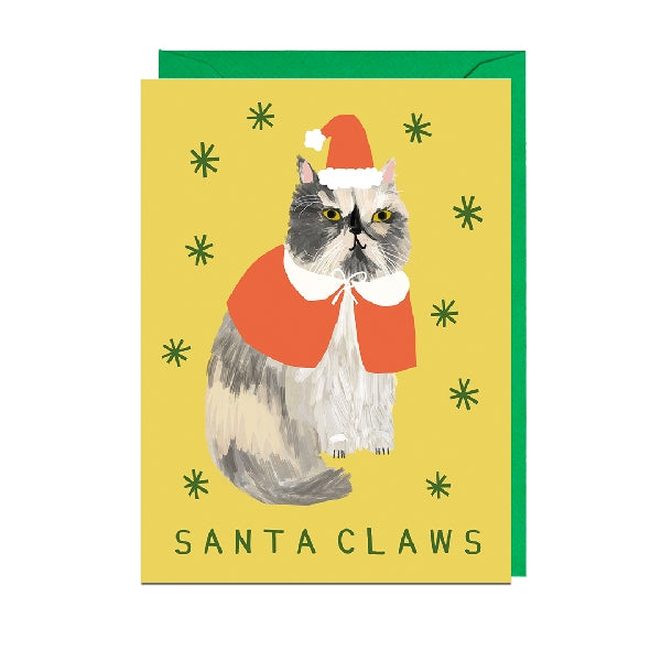 Santa Claws Christmas Card