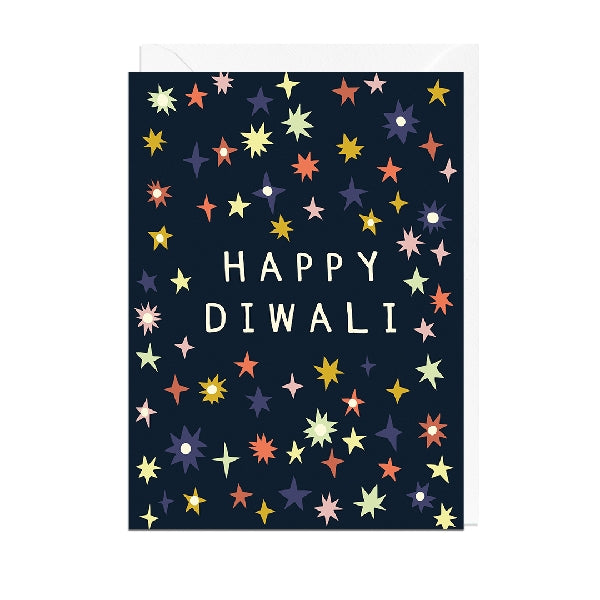 Stars Diwali Card