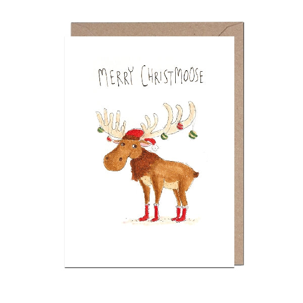 Merry Christmoose Christmas Card