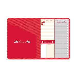 Christmas Lists Notepad Book