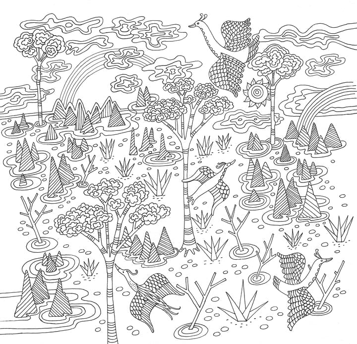 Zen Garden Colouring Book