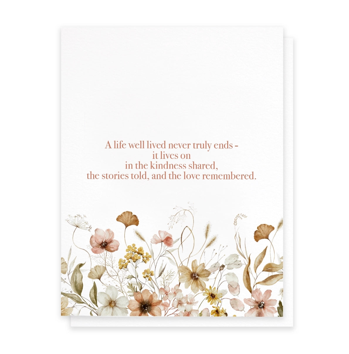 A Life Well Lived Sympathy Card