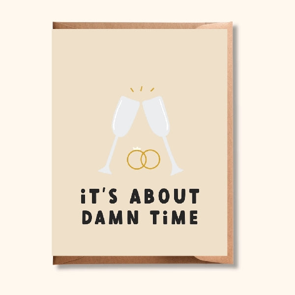 About Damn Time Wedding Card