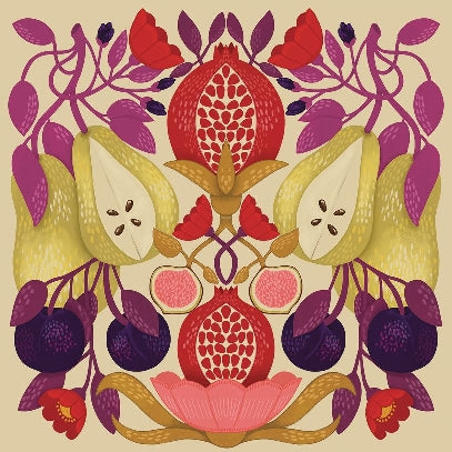 Abstract Fruit Blank Art Card