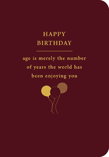 Age Is But A Number Birthday Card