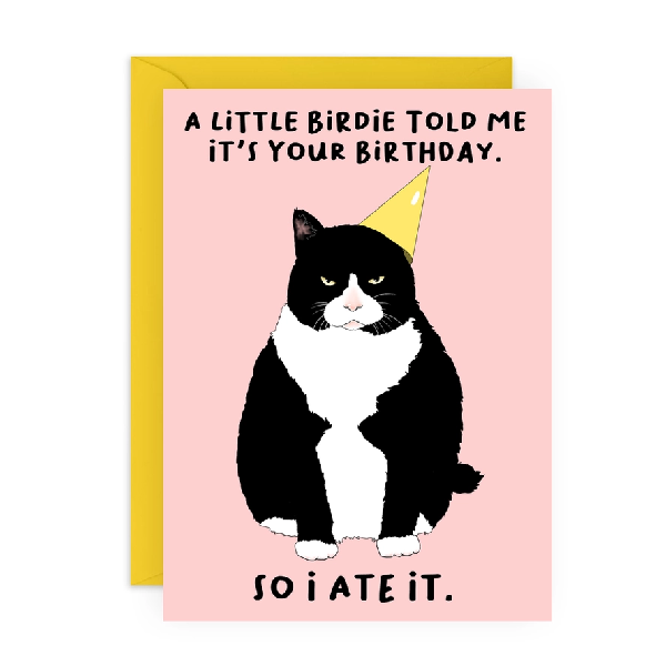 A Little Birdie Birthday Card