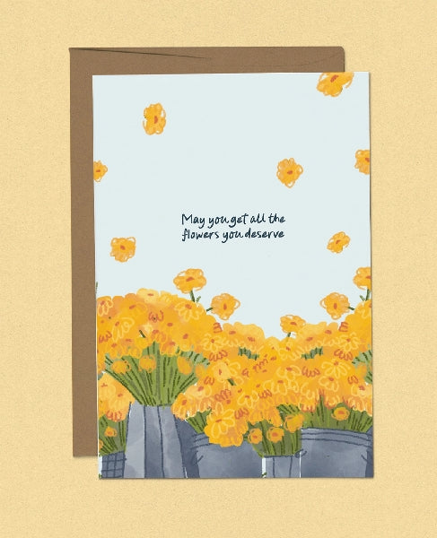All The Flowers Friendship Card