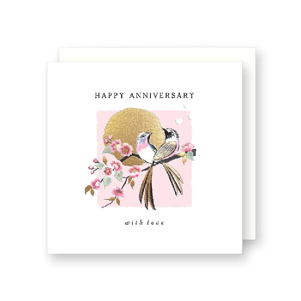Birds On Branch Anniversary Card | Anniversary Cards | The Gifted Type