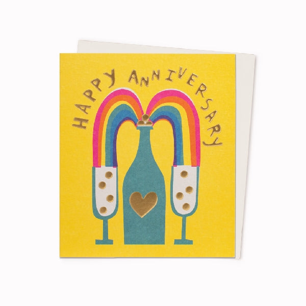Champagne Toast Anniversary Card