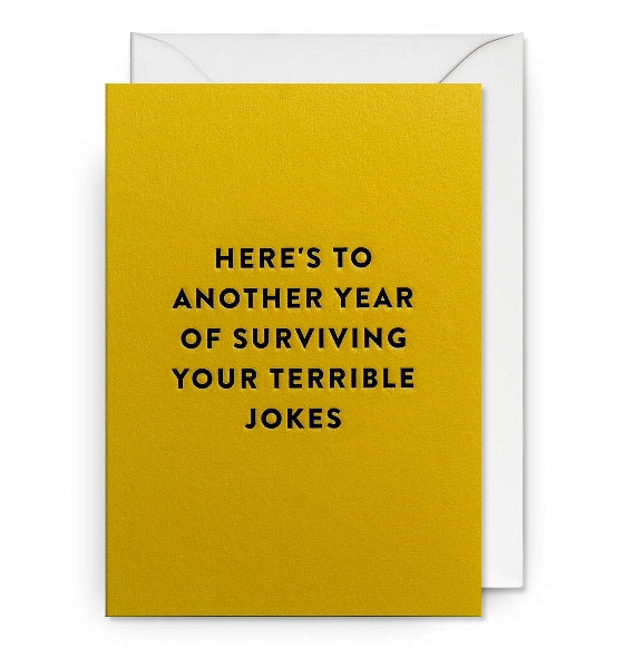 Surviving Your Terrible Jokes Card