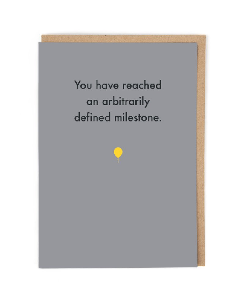 Arbitrary Milestone Birthday Card