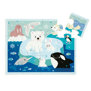 Mudpuppy 12 Piece Pouch Puzzle | Arctic Friends