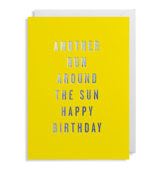 Run Around The Sun Birthday Card